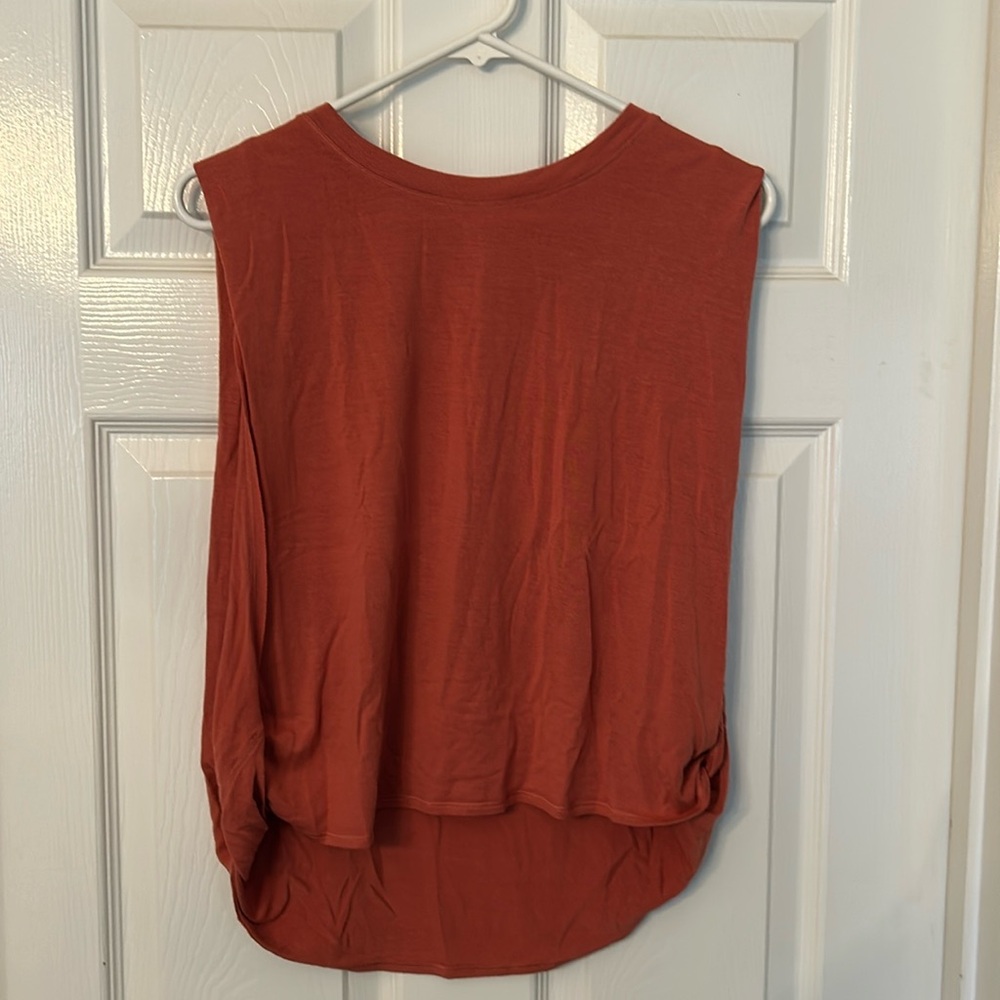 Athleta Terracotta Open Sides Tank Top Size M